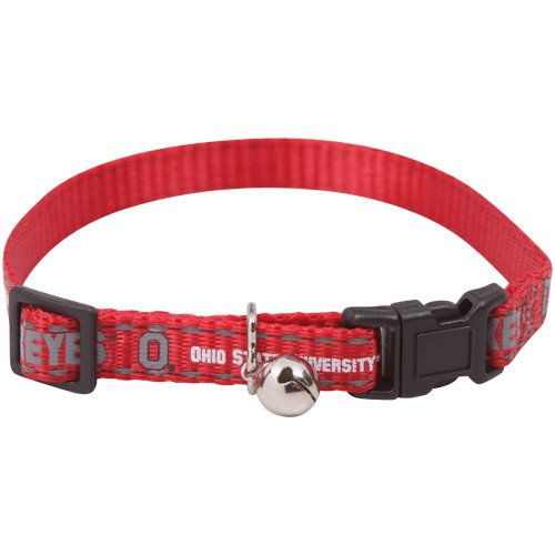 Ohio State Buckeyes White Breakaway Cat Collar