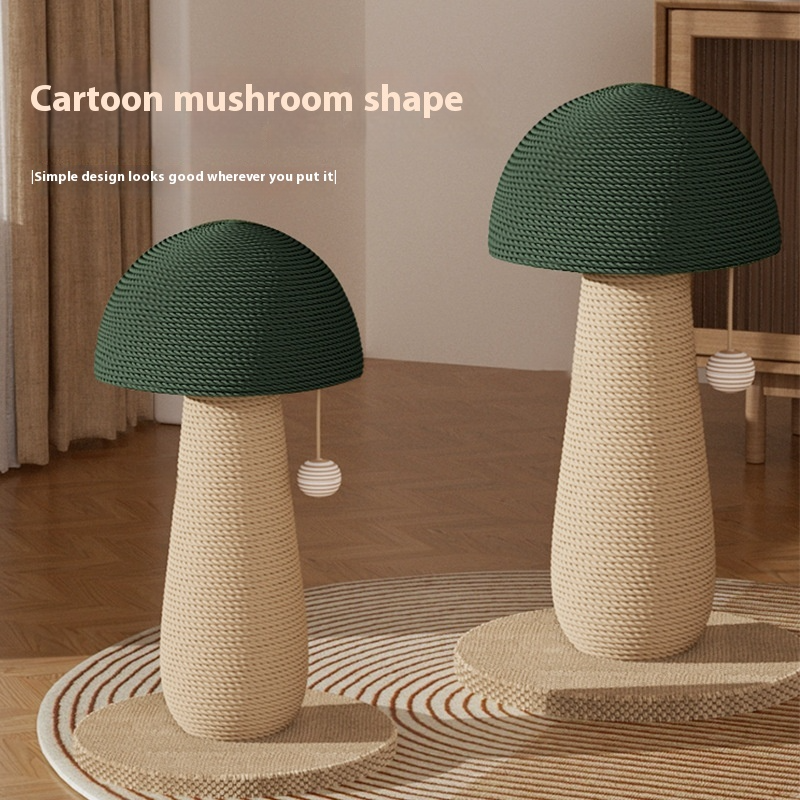 Mushroom Sisal Cat Scratching Post – Wear-Resistant Cat Scratch Board